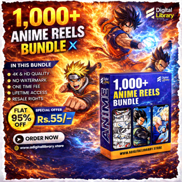 1000+ Anime Reels Bundle Download | Viral Instagram, Shorts & TikTok Reels Pack