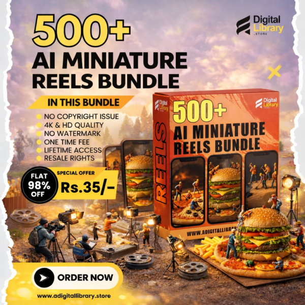 🔥 AI Miniature Reels Bundle – 500+ Premium Reels + 4,000+ Bonuses